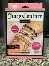 New Juicy Couture Make It Real DIY 5 Charm Bracelets Making Kit 118 Pcs Age 8 