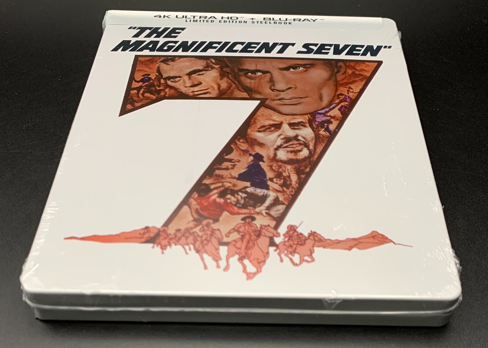 THE MAGNIFICENT SEVEN (1960) -SHOUT! 4K BLURAY STEELBOOK *NEW* PLEASE READ DESCR
