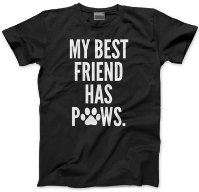 Mein bester Freund hat Pfoten - Hund Katze Hase Herren Unisex T-Shirt