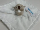 Carters Just One You Koala Bear White Satin Plush Baby Security Blanket 68453