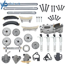 Timing Chain Kit Oil Pump+4vvt Cam Phaser Int & Exh For Buick Cadillac Chevrolet