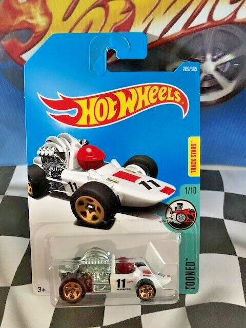 Hot Wheels 2017 HW Tooned 1/10 269 Head Starter WHITE 5SP