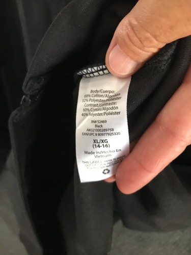 Athletic Works Hoodie Womens Size XL (14-16) Black Hooded Long Sleeve Pockets - Picture 6 of 11