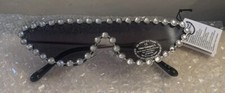 Luxury Black Embellished Visor Sunglasses (Brand New)