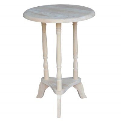 Small Round End Table Chairside Storage Shelf Side Sofa Accent Plant Stand NEW 