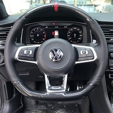 For Volkswagen Golf 7 Mk7 Gti R Polo Scirocco Hand Stitched Steering Wheel Cover For Volkswagen Golf 7 Mk7 Gti R Polo Scirocco Hand Stitched Steering Wheel Cover