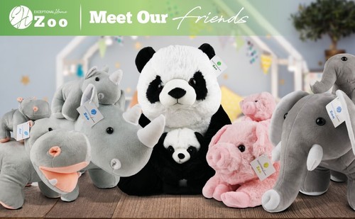 Giant Pandas Plush Stuffed Animals - 18 inch Teddy Bear with Baby Panda Toys - Picture 10 of 10