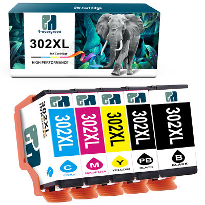 5Pack 302XL T302XL Ink For Epson Expression Premium XP-6000 XP-6100 Printer