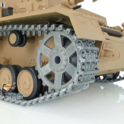 FPV Henglong 1/16 7.0 Upgraded Panzer IV F BB IR RTR RC Tank 3858 360° Turret - Picture 11 of 12