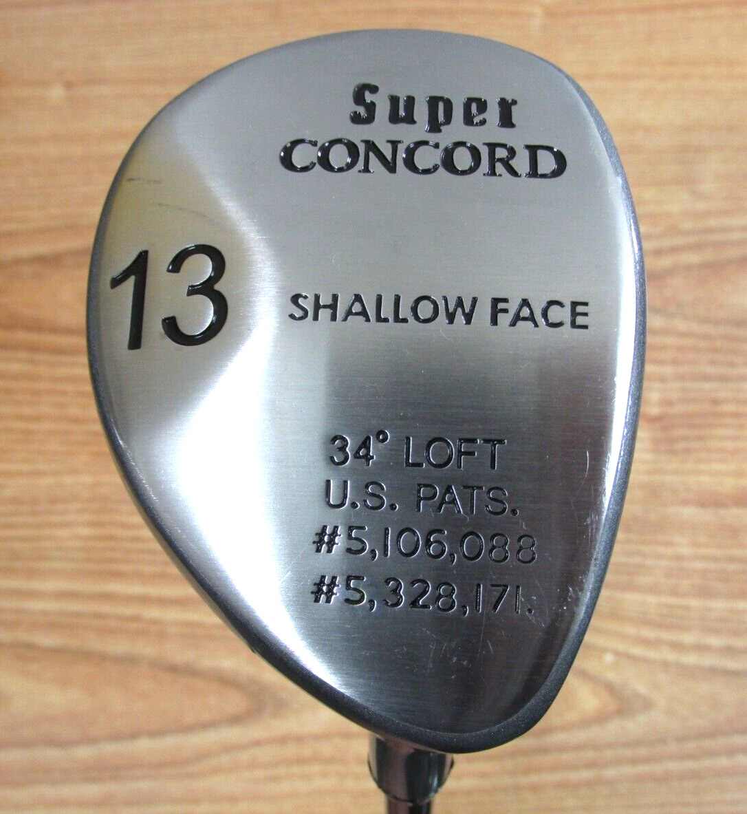 SUPER CONCORD 13 WOOD 34 DEGREE SHALLOW FACE / STIFF FLEX / TAPER-LESS GRIP