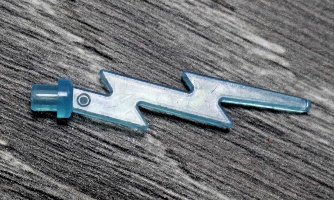 Lego 27256 Wave Angular Single with Bar End (Lightning Bolt