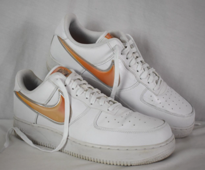Nike Air Force '07 LV8 White Orange Peel AO2441 102 Men's Size