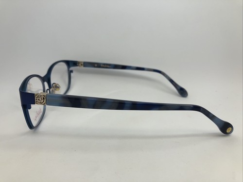 NEW Lilly Pulitzer Wright Navy 48.16.135 Women’s Eyeglass Frames W/Case - Picture 4 of 14