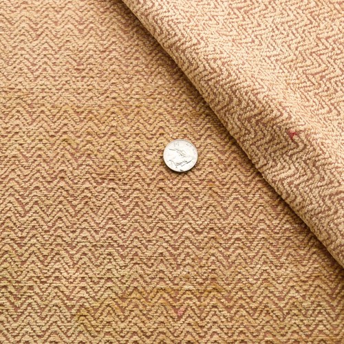 Reversible Chevron Motif Chenille Cotton/Rayon Blend Upholstery Fabric | 2.3yds - Picture 2 of 8