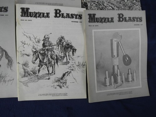1977 Muzzle Blasts Magazine Complete Year 12 Issues Guns Rifles Black Powder - Bild 8 von 8