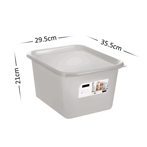 2x 15L Clear Craft Storage Container Tub With Lid Stackable Plastic Box 15 Litre - Picture 2 of 5