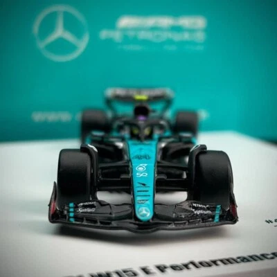 Spark 1/64 Mercedes-AMG F1 W15 Singapore GP 2024 2-pc Set Hamilton