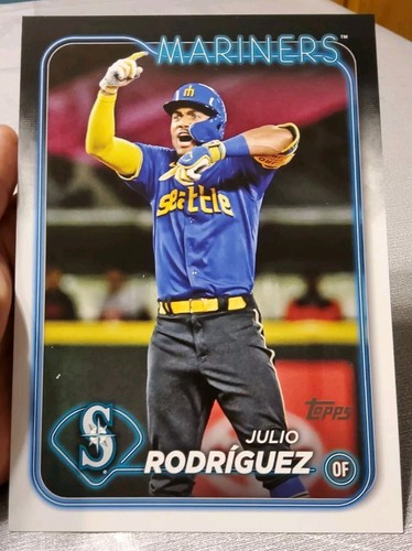 2024 Topps Serie 1 - Super Box Oversized #OTB-12 Julio Rodriguez - Mariners - Foto 2 di 3