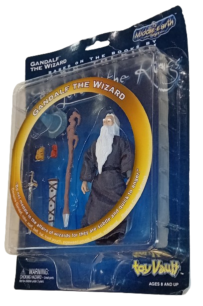 The Lord of the Rings GANDALF WIZARD Action Figure 2000 Middle Earth Toy Vault.