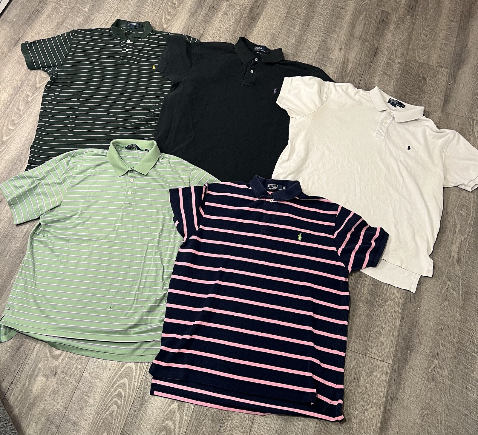 Vintage Polo Ralph Lauren Polo Shirt Bundle Lot (5) S… Gem