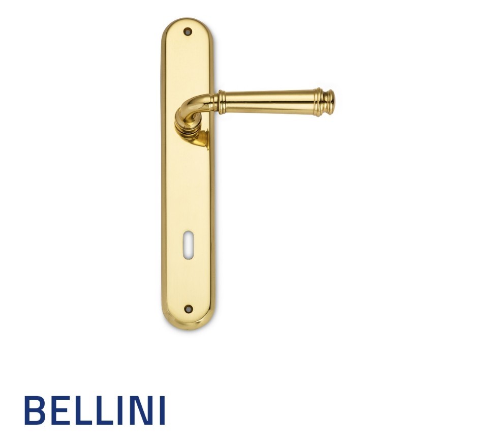 Sicma Bellini 182OL01 Maniglia in Ottone Lucido per Interni Elite