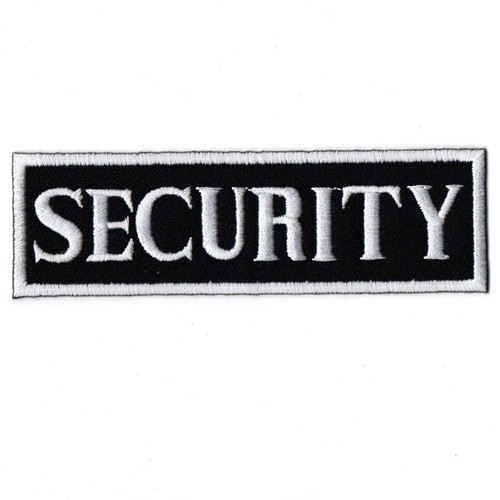 2 x Security Iron on Patch Embroidered For Jacket Jean Clothing Shirt Cap P145 - Picture 2 of 5