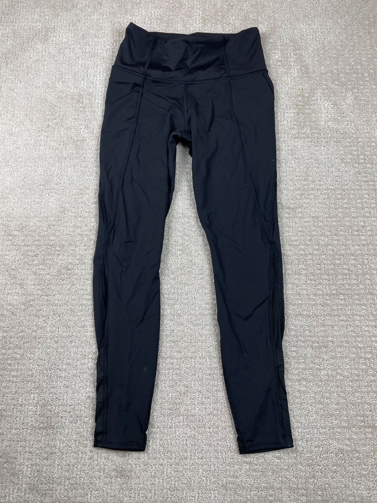 Athleta Leggings Womens XS Black Lightning 7/8 Tight Gym Yoga Workout Active