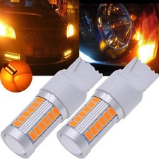 7440, T20 Led Bulbs Amber Yellow 900 Lumens Super Bright Turn Signals Light7495
