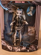 Monster High Frankie Stein Reel Drama Doll Collector Black White Style NEW N BOX