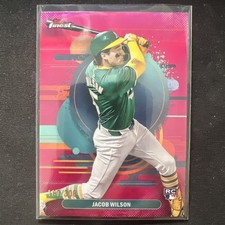 2025 Topps Finest Jacob Wilson #109 Base Set - Uncommon Pink Refractor /300