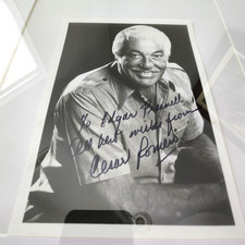 Cesar Romero Hand Signed Vintage 5x8 Photo Autograph Batman The Joker