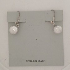 10mm Sterling Silver Ball Dangle Earrings