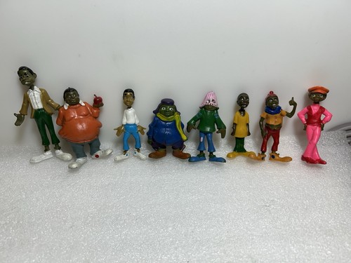 FAT ALBERT AND THE JUNKYARD GANG COSBY KIDS ACTION FIGURES. FULL SET OF 8