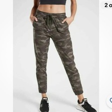 New-Athleta-4-black olive camo-Farallon Jogger. Travel lifestyle pant/jogger.