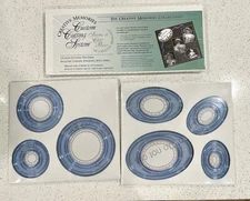 3 sets Creative Memories Custom Cutting System 12” Patterns,  3 Circles, 3 Ovals