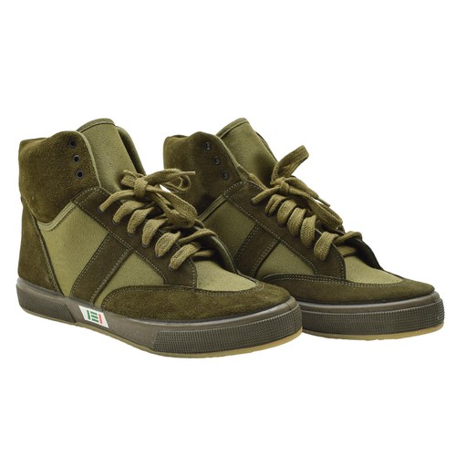 Scarpe Sportive Originali Esercito Italiano High Top Resistenti Allenamento Oliva - Foto 3 di 4