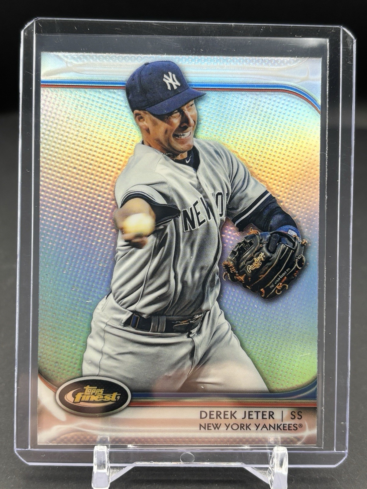 2012 Topps Finest Derek Jeter Refractor #42 New York Yankees HOF