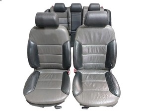 AUDI A6 4B ALLROAD LEDERAUSSTATTUNG LEDERSITZE SITZE SCHWARZ GRAU BICOLOR