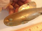 VINTAGE DECOY LURE MINNESOTA 8" COPPER ICE FISH SPEARING ~ FOLK ART FISHING RARE — photo 7