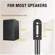 Universal Fit Speaker Stands, Max 39" Height