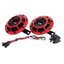 Supertone 12V High Tone/Low Tone Twin Horn Kit with Red Protective Grill, 2