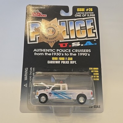 Racing Champions 99 Ford F-350 Causeway Police Dept. Car Issue #26 #Z386