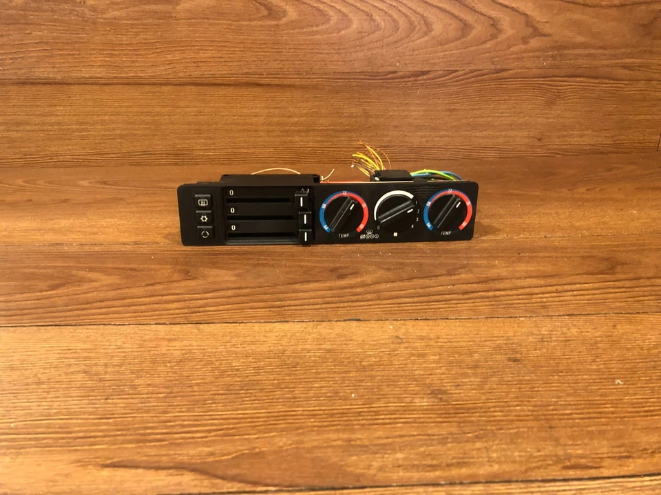 89_1995 BMW E34 M5 540 525 530 535 FRONT AC CLIMATE CONTROL HEATER SWITCH OEM 9 - Image 2 of 4