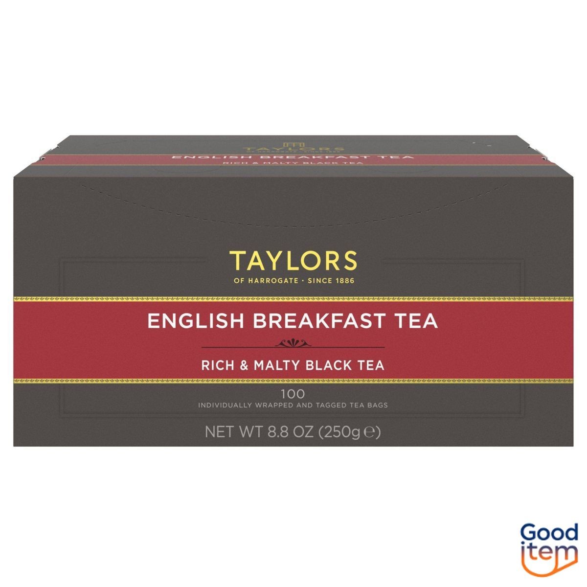 - 100ct Tea Type Black Tea Flavor English Breakfast