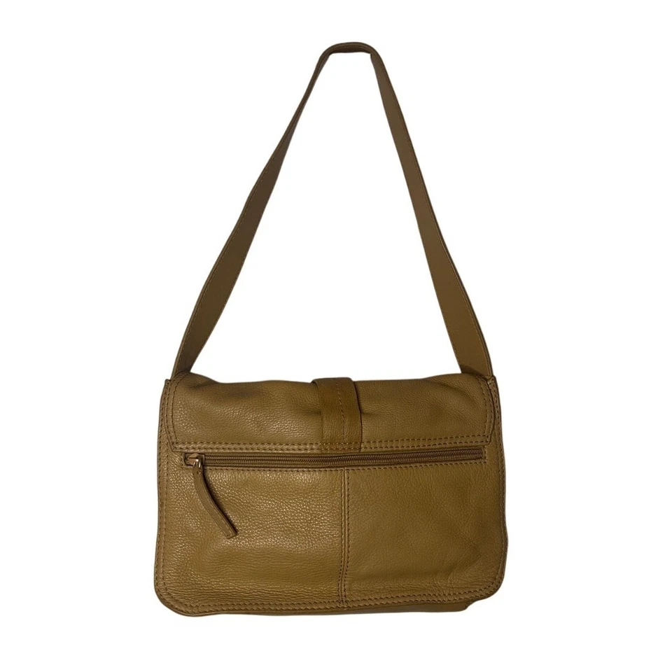 Bolso de hombro Kenneth Cole Reaction de cuero camel Foto 2 de 4