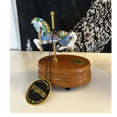 The Great American Carousel Collection Wind-Up Musical Carousel Horse Music Box