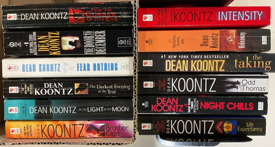 #ad Dean Koontz PB Lot of 12 Brother Odd Fear Nothing Hideaway Life Expectancy $24.95