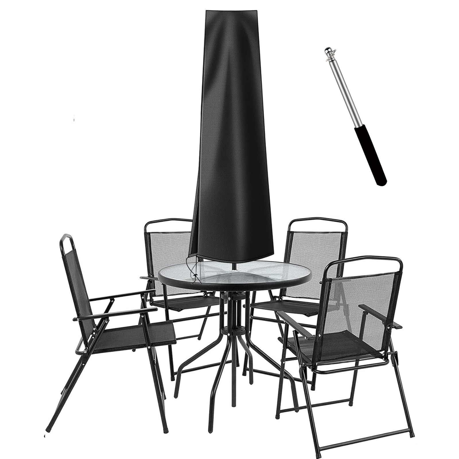 Housse de parasol imperméable pour protéger la terrasse tout l'hiver