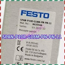 FESTO Pressure Sensor 8035544 SPAN-P10R-G18M-PN-PN-L1 NEW FREE SHIPPING