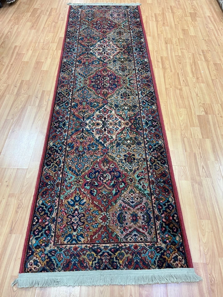 Alfombra Oriental Corredor de Piso Diseño Panel Karastan Kirman 2'7" x 8'8" - Pila Completa Foto 2 de 4